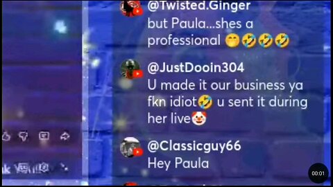 Paula getting triggered by comments on using homophobic slurs (1-28-2026)
