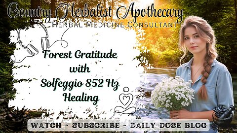 Forest Gratitude with Solfeggio 852 Hz Healing - Calming, Soothing, Relaxation Nature Sounds