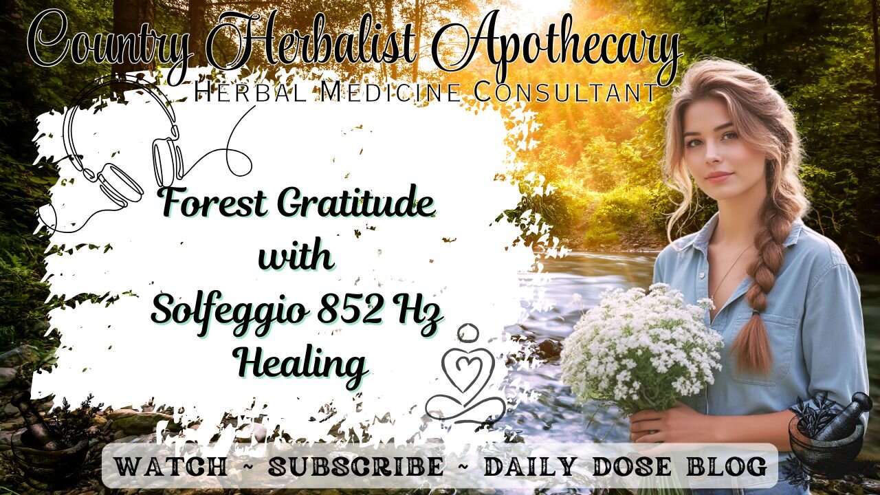 Forest Gratitude with Solfeggio 852 Hz Healing - Calming, Soothing, Relaxation Nature Sounds