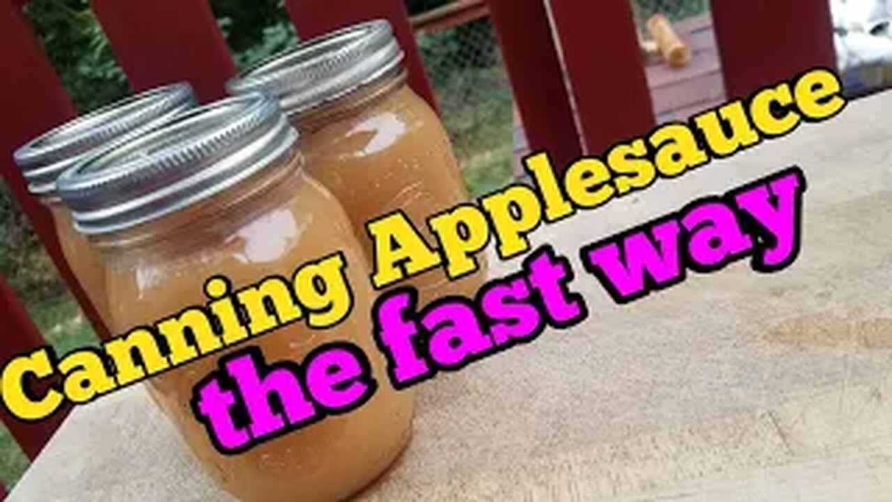 Canning Applesauce- Fast way
