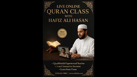 📝 Live Online Quran Classes with Hafiz Ali Hasan | Learn Tajweed, Hifz & Recitation From Home 🕌