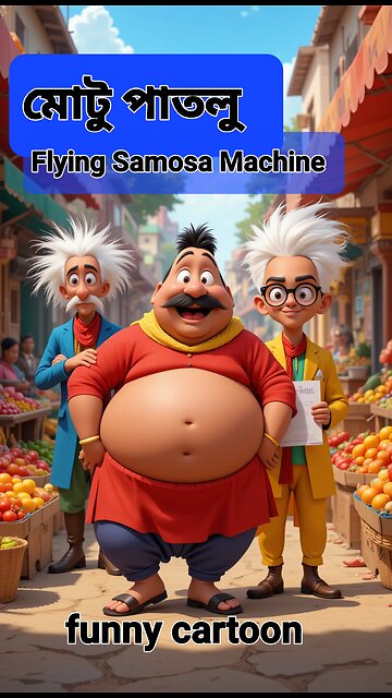 Motu Patlu Funny Cartoon | Flying Samosa Machine Comedy | Motu Patlu Full Episode Style Animation