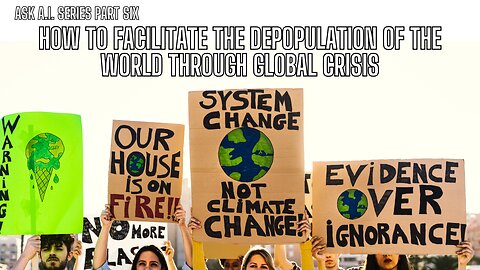 PART 6 - How to Facilitate the Depopulation of the World through GLOBAL CRISIS!