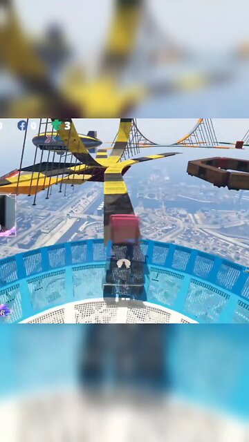 GTA V PARKOUR STUNT #GTA #GTAV #GTAONLINE #SHORTSFEED
