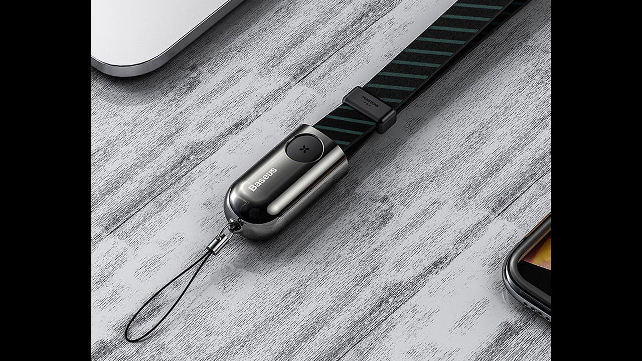 3-in-1 Portable Multi-functional Lanyard Cable, with Charging, Data Transfer & Hanging Functions
