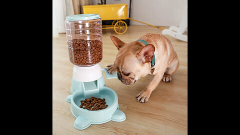 Interactive Push Type Pet Feeder