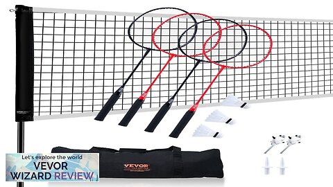 VEVOR Badminton Net Set Outdoor Backyard Beach Park Badminton Net Portable Badminton Review