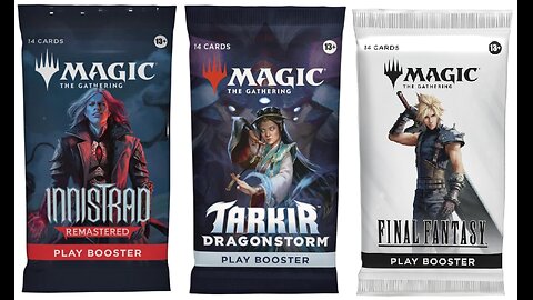 Opening Magic Packs! Tarkir Dragonstorm, Innistrad and Final Fantasy