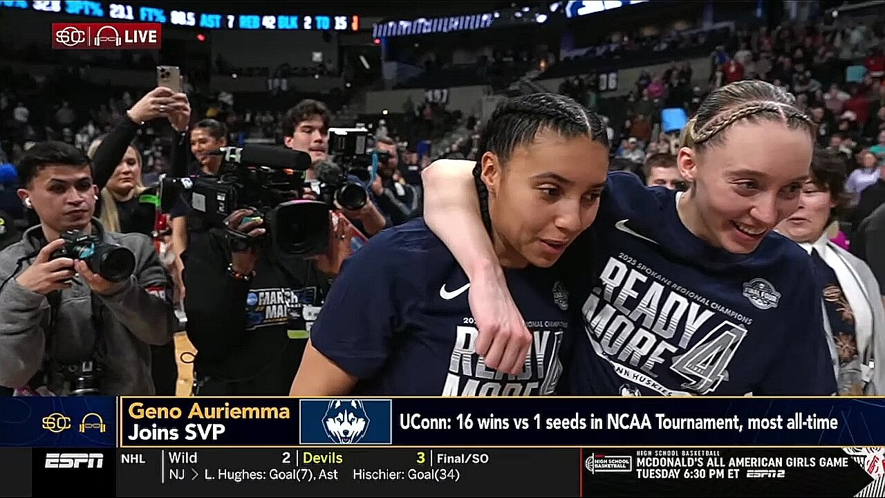 Geno Auriemma interview after Final Four berth | UConn Huskies women's basketball, March Madness