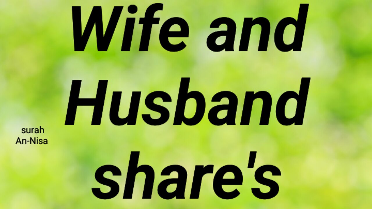 Wife and Husband share's