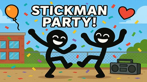 Stickman Party in School Playground #stickman