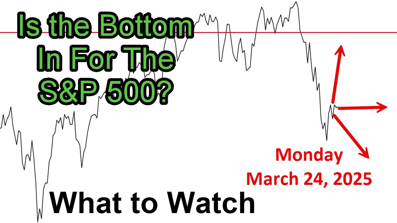 Watch to Watch Update for Monday March 24, 3035