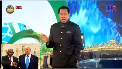 "Africa is rich" , says Pastor Chris,urging leaders to stop seeking aid.#Ramaphosa #PastorChris