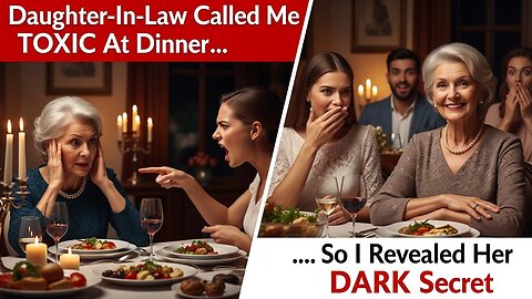 My Daughter-In-Law Called Me Toxic At Family Dinner, But When I Revealed Her Secret...