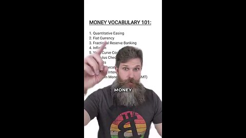 #Money Vocabulary You Need To Know #bitcoin #btc #bank #fed #inflation #fractionalization #borrowing