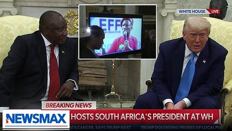 WATCH: Trump plays clip of South African politician making racist comments in front of president