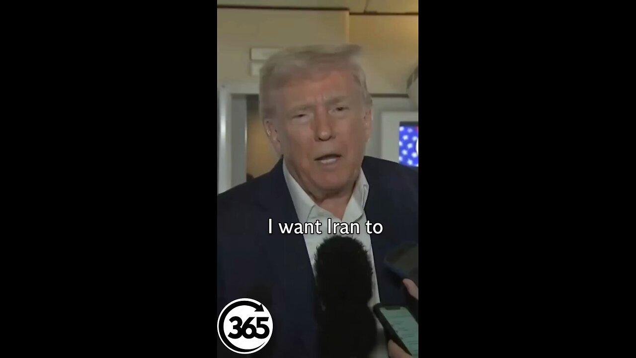 President trump says Iran can’t have a nuclear weapon