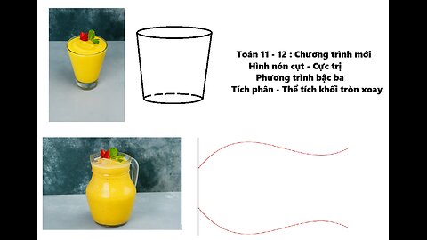 Toán 12: Hình nón cụt-Tích phân: Để hỗ trợ nông dân trong mùa sầu riêng sắp tới, bạn Nam tổ chức