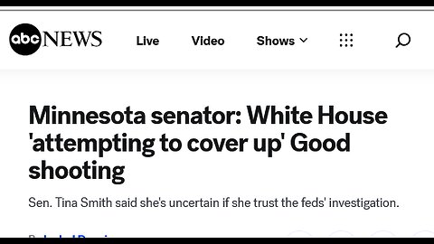 Minnesota senator: White House 'attempting to cover up' Good shooting