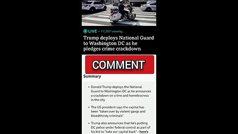 Donald Trump Deployed National Guard To Washington DC