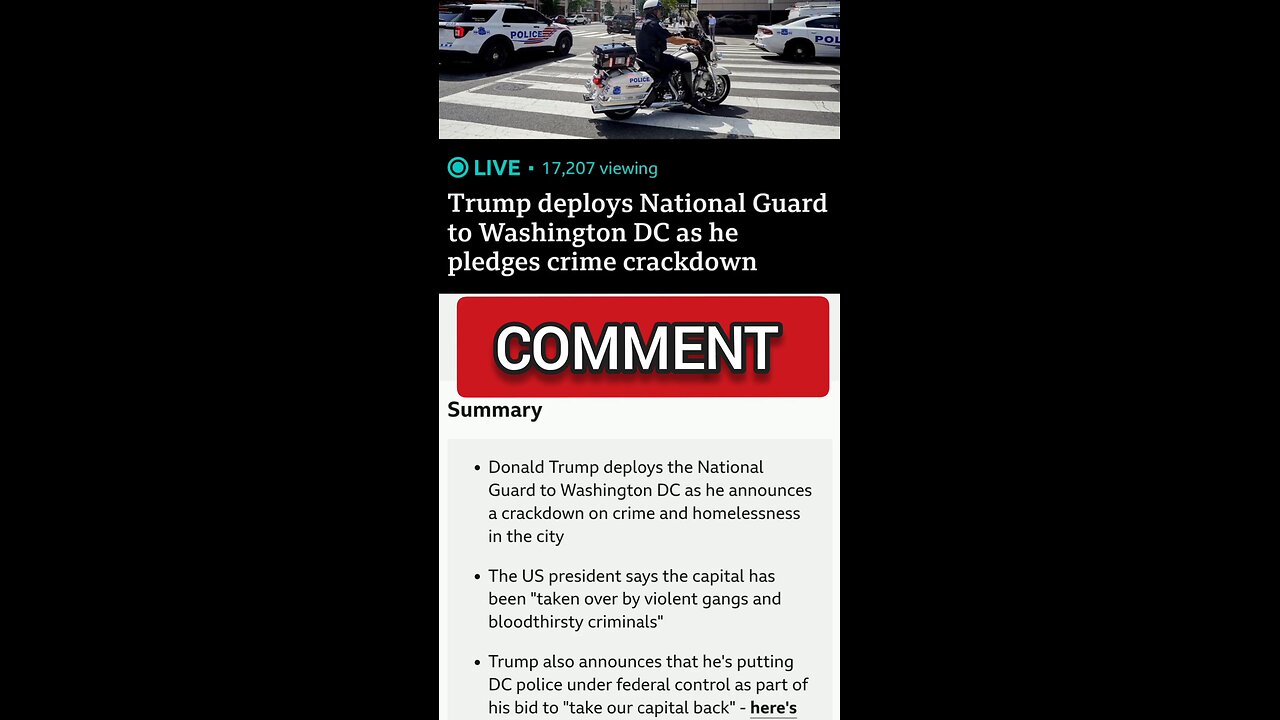 Donald Trump Deployed National Guard To Washington DC