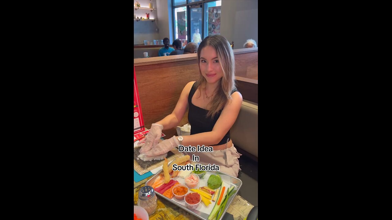 This sushi making class is the cutest date idea and its $45 per person🥡🥢 #dateidea #sushi #thingst