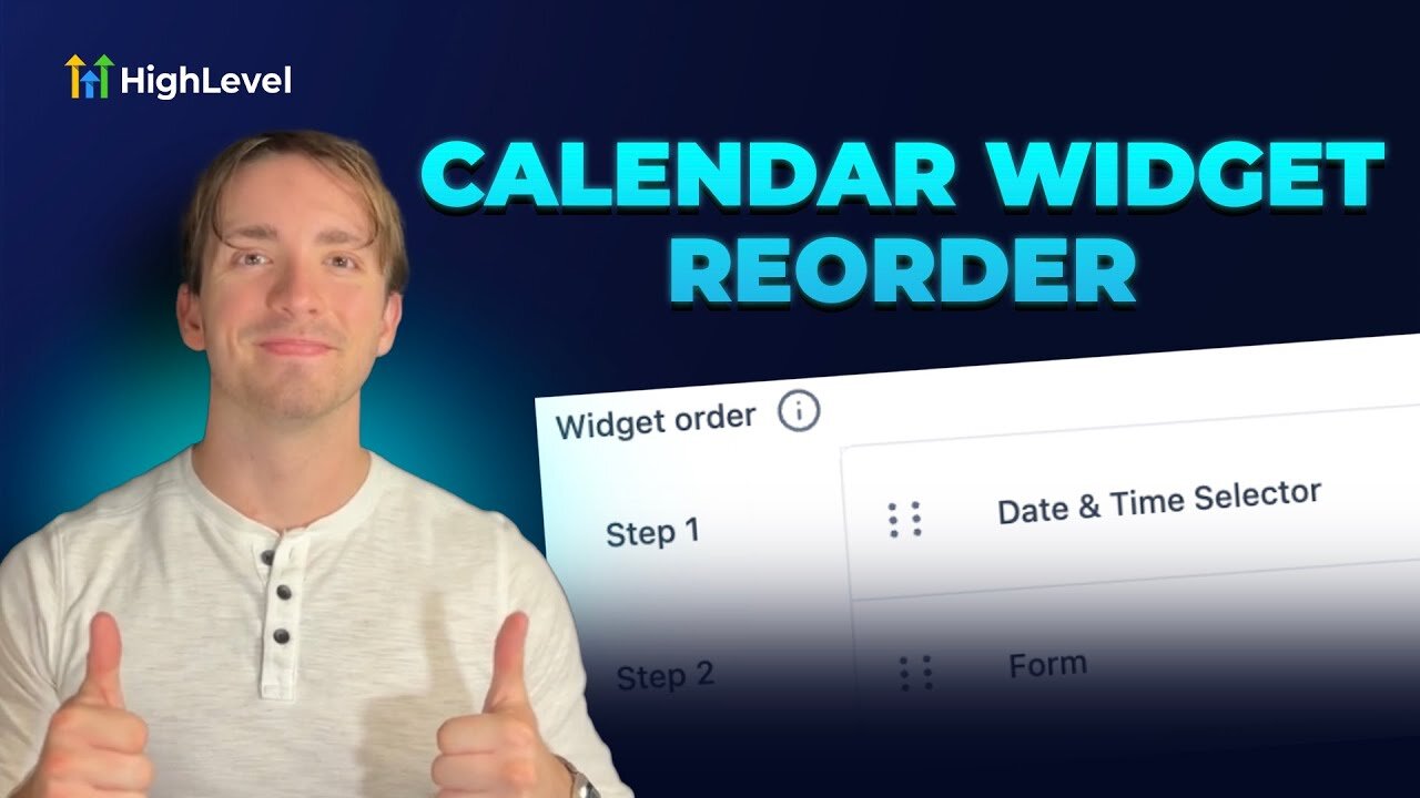 Guide to Swapping Calendar Widget Steps in HighLevel