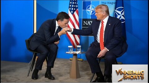 Mark Rutte kisses daddy Donald Trump 💋