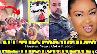 Black Women In Houston Act A Fool Over Free Weave in Houston, Fighting & Shutting Store Down!