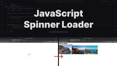 How to Create a Loading Spinner for a Web Site with CSS and JavaScript