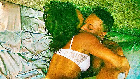 Power Book III Raising Kanan 3x01 / Kissing Scenes — Raq and Unique (Patina Miller and Joey B) 