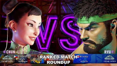 Kuya Kalbo SF6 Ranked Match Roundup. Chun Li Master Rank [Hori Fight Stick]