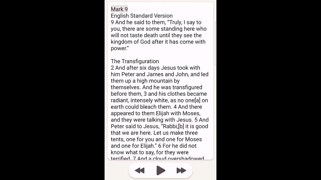 Mark Chapter 9 ESV