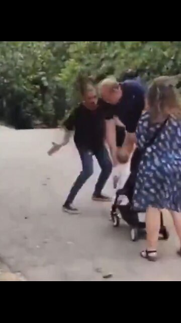 Illegal immigrant slaps child in face in Spain while family walks in the park