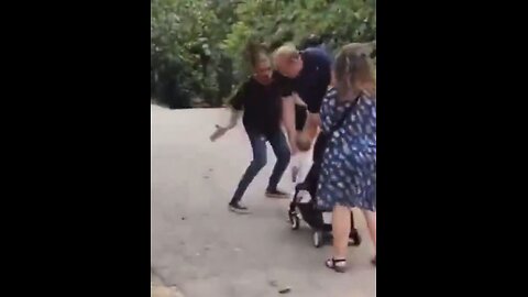 Illegal immigrant slaps child in face in Spain while family walks in the park