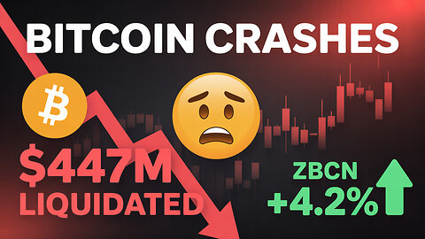BITCOIN CRASHES $118K: $447M LIQUIDATED But ZBCN PUMPS 4.2% - Crypto Market Analysis