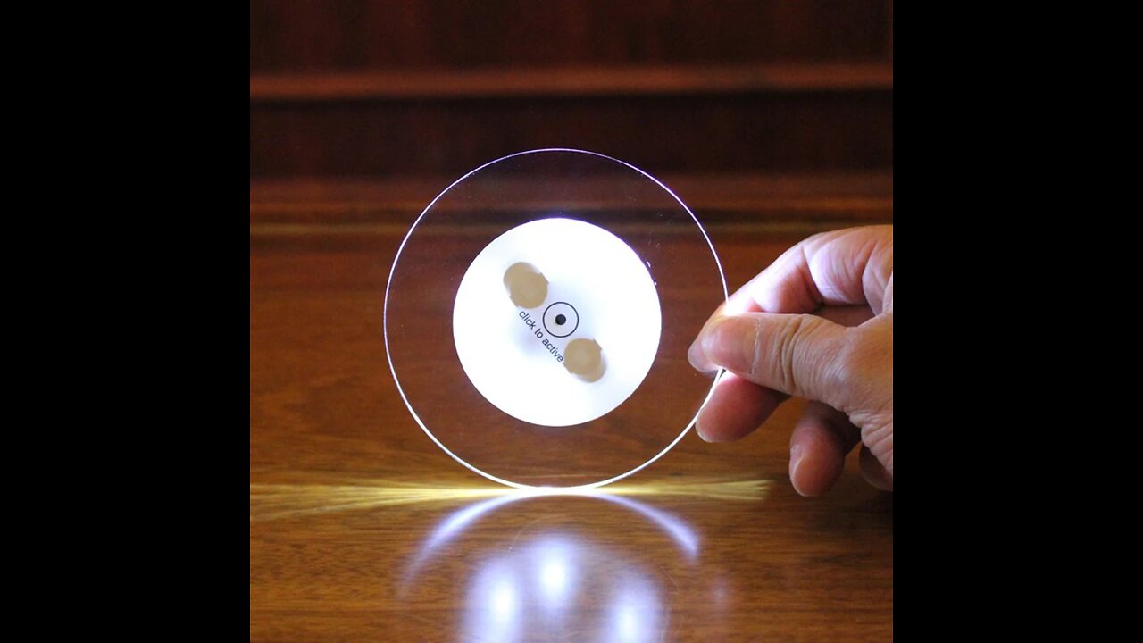 Ultra-thin Transparent Luminous Coaster, for Party, Holiday, Bar, Home & More