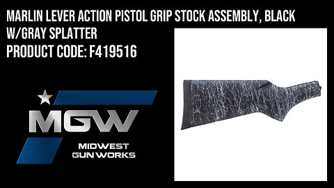 Marlin Lever Action Pistol Grip Stock Assembly, Black w/Gray Splatter - F419516