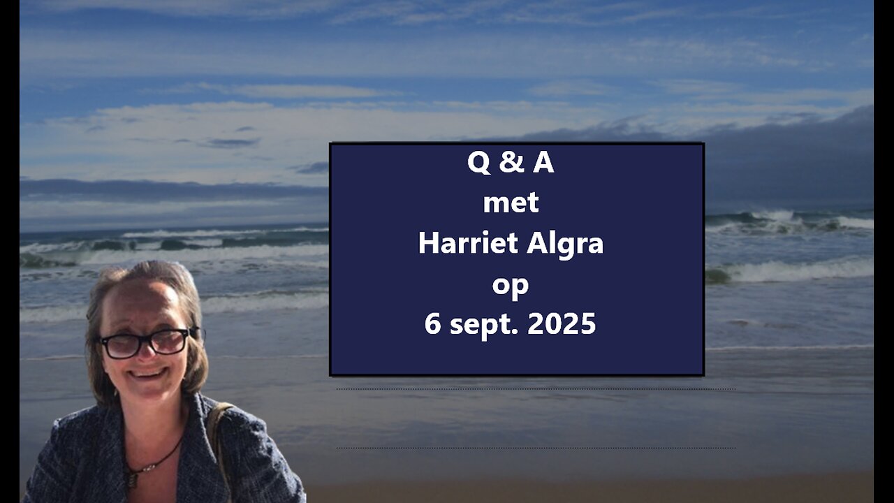 Q & A met Harriet Algra op 6 sept.2025
