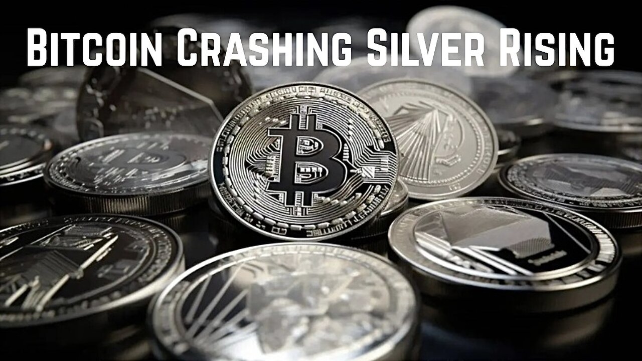 Bitcoin Crashing Silver Rising