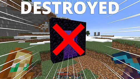 Destroying Nether Portals on 0b0t.org - (PC HD) [720p30FPS]