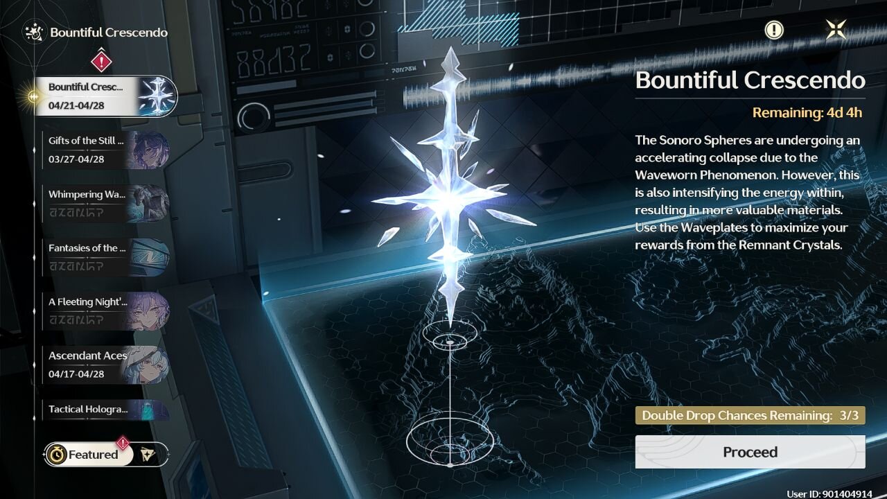 Bountiful Crescendo Event - Wuthering Waves (WuWa) - Version 2.2