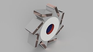 Radial Hall-Effect Angled Coil DC Motor (Model)