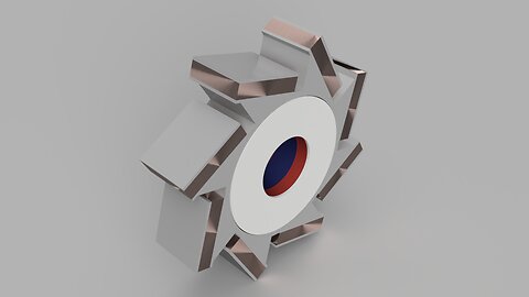 Radial Hall-Effect Angled Coil DC Motor (Model)