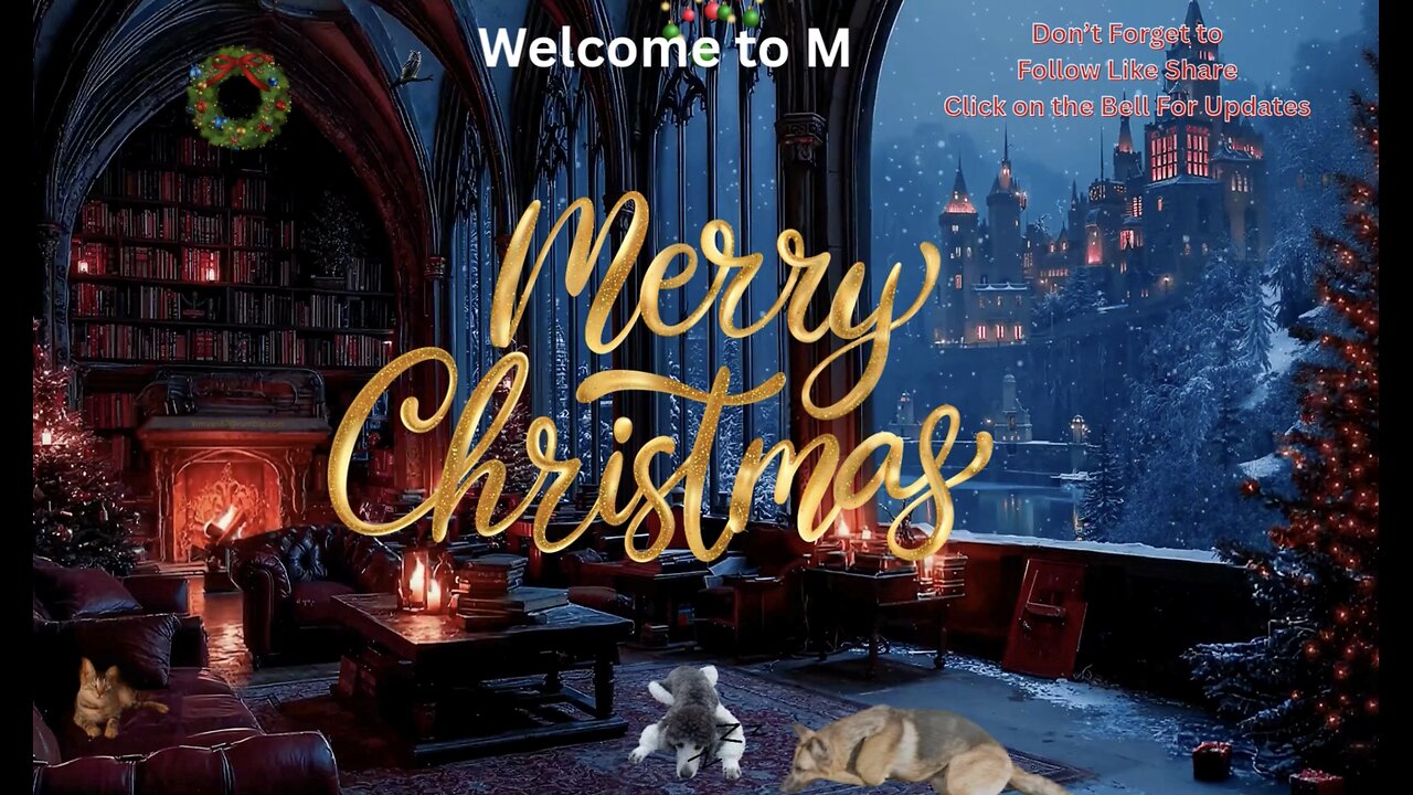 ☃️🎅🏻 Snowy Victorian Upscale Den at Christmas Soft Music 🎁🥁🎅🏻