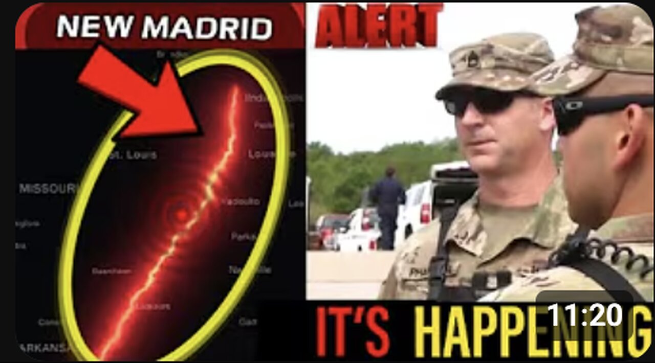 Military Moves In – New Madrid Fault Disaster Warning