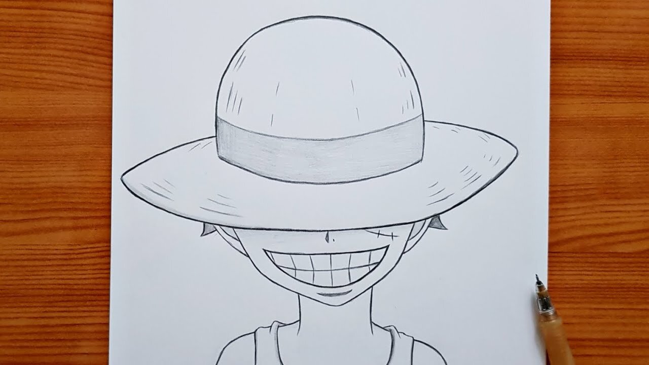How to draw Luffy (One Piece) | Luffy step by step | Easy anime drawing