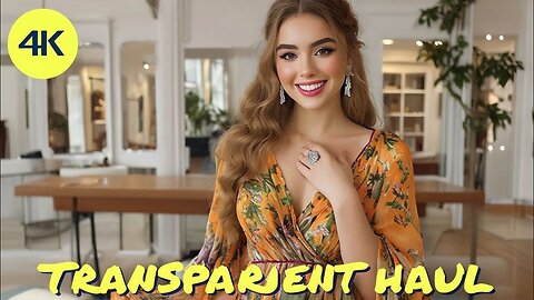 [4K] TRY ON HAUL TRANSPARENT 💥| Sheer Lingerie, Mesh & Bikini Outfits✅💯