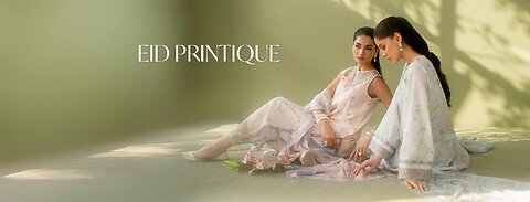 Baroque Unstitched Embroidered Collection 25 | Eid Printique | Pakistani Clothes Uk