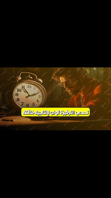 تحدي التركيز: 5 ثوانٍ لإنتاجية فائقة ⏱️ #تركيز #إنتاجية #تطوير_الذات